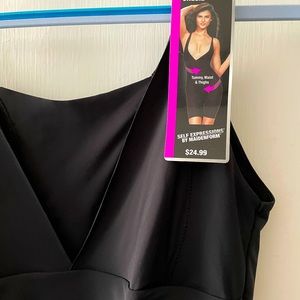 NWT Maidenform black onesie shapewear